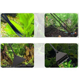 Maxbell Aquascaping Tools Kit Replacement Portable Aquariums Glass Scraper Equipment 5pcs Silver