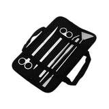 Maxbell Aquascaping Tools Kit Replacement Portable Aquariums Glass Scraper Equipment 5pcs Silver