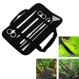 Maxbell Aquascaping Tools Kit Replacement Portable Aquariums Glass Scraper Equipment 5pcs Silver