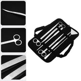 Maxbell Aquascaping Tools Kit Replacement Portable Aquariums Glass Scraper Equipment 6pcs Silver