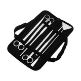 Maxbell Aquascaping Tools Kit Replacement Portable Aquariums Glass Scraper Equipment 6pcs Silver