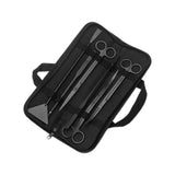 Maxbell Aquascaping Tools Kit Replacement Portable Aquariums Glass Scraper Equipment 6pcs Black