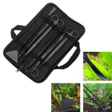 Maxbell Aquascaping Tools Kit Replacement Portable Aquariums Glass Scraper Equipment 6pcs Black