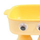 Maxbell Elevated Cat Bowl Detachable Cat Dish 15° Tilted for Kitty Kitten Small Dogs Yellow