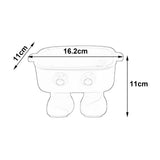 Maxbell Elevated Cat Bowl Detachable Cat Dish 15° Tilted for Kitty Kitten Small Dogs Yellow