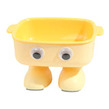 Maxbell Elevated Cat Bowl Detachable Cat Dish 15° Tilted for Kitty Kitten Small Dogs Yellow