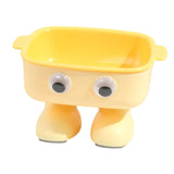 Maxbell Elevated Cat Bowl Detachable Cat Dish 15° Tilted for Kitty Kitten Small Dogs Yellow