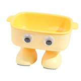 Maxbell Elevated Cat Bowl Detachable Cat Dish 15° Tilted for Kitty Kitten Small Dogs Yellow