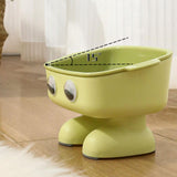 Maxbell Elevated Cat Bowl Detachable Cat Dish 15° Tilted for Kitty Kitten Small Dogs Green