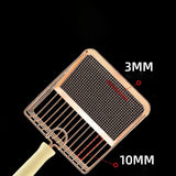 Maxbell Cat Litter Scoop Metal Pet Sand Waste Scooper for Rabbits Kittens Sand Waste Gold wooden handle