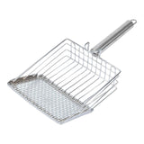 Maxbell Cat Litter Scoop Metal Pet Sand Waste Scooper for Rabbits Kittens Sand Waste Silver
