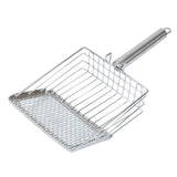 Maxbell Cat Litter Scoop Metal Pet Sand Waste Scooper for Rabbits Kittens Sand Waste Silver