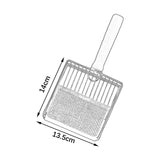Maxbell Cat Litter Scoop Metal Pet Sand Waste Scooper for Rabbits Kittens Sand Waste Silver