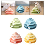 Maxbell Cat Toy Roller Puzzle Toy Fun Toy for Kitten Physical Exercise Cat Track Toy green