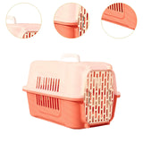 Maxbell Pet Travel Carrier Transport Box Carrying Cat Kennel for Cats Rabbits Kitten Pink