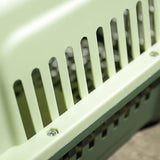 Maxbell Pet Travel Carrier Transport Box Carrying Cat Kennel for Cats Rabbits Kitten Green