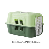 Maxbell Pet Travel Carrier Transport Box Carrying Cat Kennel for Cats Rabbits Kitten Green