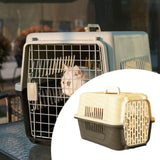 Maxbell Pet Travel Carrier Transport Box Carrying Cat Kennel for Cats Rabbits Kitten Gray