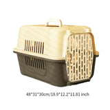 Maxbell Pet Travel Carrier Transport Box Carrying Cat Kennel for Cats Rabbits Kitten Gray