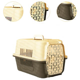 Maxbell Pet Travel Carrier Transport Box Carrying Cat Kennel for Cats Rabbits Kitten Gray