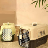 Maxbell Pet Travel Carrier Transport Box Carrying Cat Kennel for Cats Rabbits Kitten Gray