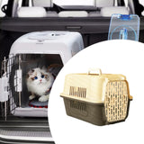 Maxbell Pet Travel Carrier Transport Box Carrying Cat Kennel for Cats Rabbits Kitten Gray