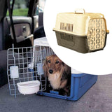 Maxbell Pet Travel Carrier Transport Box Carrying Cat Kennel for Cats Rabbits Kitten Gray