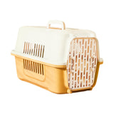 Maxbell Pet Travel Carrier Transport Box Carrying Cat Kennel for Cats Rabbits Kitten Yellow
