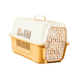 Maxbell Pet Travel Carrier Transport Box Carrying Cat Kennel for Cats Rabbits Kitten Yellow