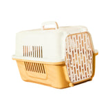 Maxbell Pet Travel Carrier Transport Box Carrying Cat Kennel for Cats Rabbits Kitten Yellow