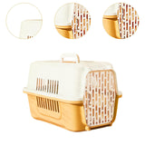 Maxbell Pet Travel Carrier Transport Box Carrying Cat Kennel for Cats Rabbits Kitten Yellow