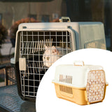 Maxbell Pet Travel Carrier Transport Box Carrying Cat Kennel for Cats Rabbits Kitten Yellow