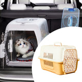 Maxbell Pet Travel Carrier Transport Box Carrying Cat Kennel for Cats Rabbits Kitten Yellow