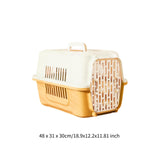 Maxbell Pet Travel Carrier Transport Box Carrying Cat Kennel for Cats Rabbits Kitten Yellow