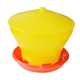 Maxbell Chicken Feeder Large Capacity Bird Automatic Feeding Bucket Hen Pigeon Quail yellow