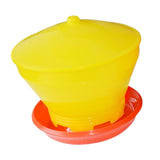Maxbell Chicken Feeder Large Capacity Bird Automatic Feeding Bucket Hen Pigeon Quail yellow