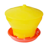 Maxbell Chicken Feeder Large Capacity Bird Automatic Feeding Bucket Hen Pigeon Quail yellow