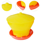 Maxbell Chicken Feeder Large Capacity Bird Automatic Feeding Bucket Hen Pigeon Quail yellow