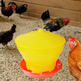 Maxbell Chicken Feeder Large Capacity Bird Automatic Feeding Bucket Hen Pigeon Quail yellow