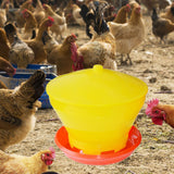 Maxbell Chicken Feeder Large Capacity Bird Automatic Feeding Bucket Hen Pigeon Quail yellow
