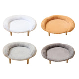 Maxbell Cat Couch for Indoor Cats Wooden Portable Fashionable Pet Furniture Cat Sofa white