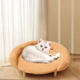 Maxbell Cat Couch for Indoor Cats Wooden Portable Fashionable Pet Furniture Cat Sofa orange