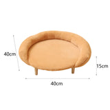 Maxbell Cat Couch for Indoor Cats Wooden Portable Fashionable Pet Furniture Cat Sofa orange