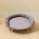 Maxbell Cat Couch for Indoor Cats Wooden Portable Fashionable Pet Furniture Cat Sofa dark gray