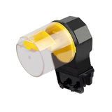 Maxbell Automatic Fish Feeder Newts Adjustable Self Feed Portable Vacation Feeder yellow