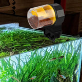Maxbell Automatic Fish Feeder Newts Adjustable Self Feed Portable Vacation Feeder yellow