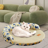 Maxbell Summer Cooling Dog Bed Summer Pet Mat Cooling Pets Nest for Dogs Puppy Kitten M and Green