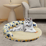 Maxbell Summer Cooling Dog Bed Summer Pet Mat Cooling Pets Nest for Dogs Puppy Kitten L and Green