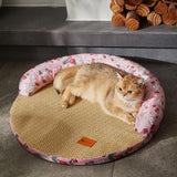 Maxbell Summer Cooling Dog Bed Summer Pet Mat Cooling Pets Nest for Dogs Puppy Kitten M and Pink