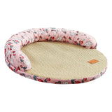 Maxbell Summer Cooling Dog Bed Summer Pet Mat Cooling Pets Nest for Dogs Puppy Kitten M and Pink